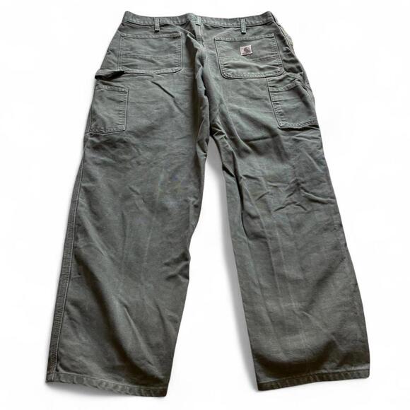 GREEN vintage Carhartt carpenter pants - Picture 3 of 4